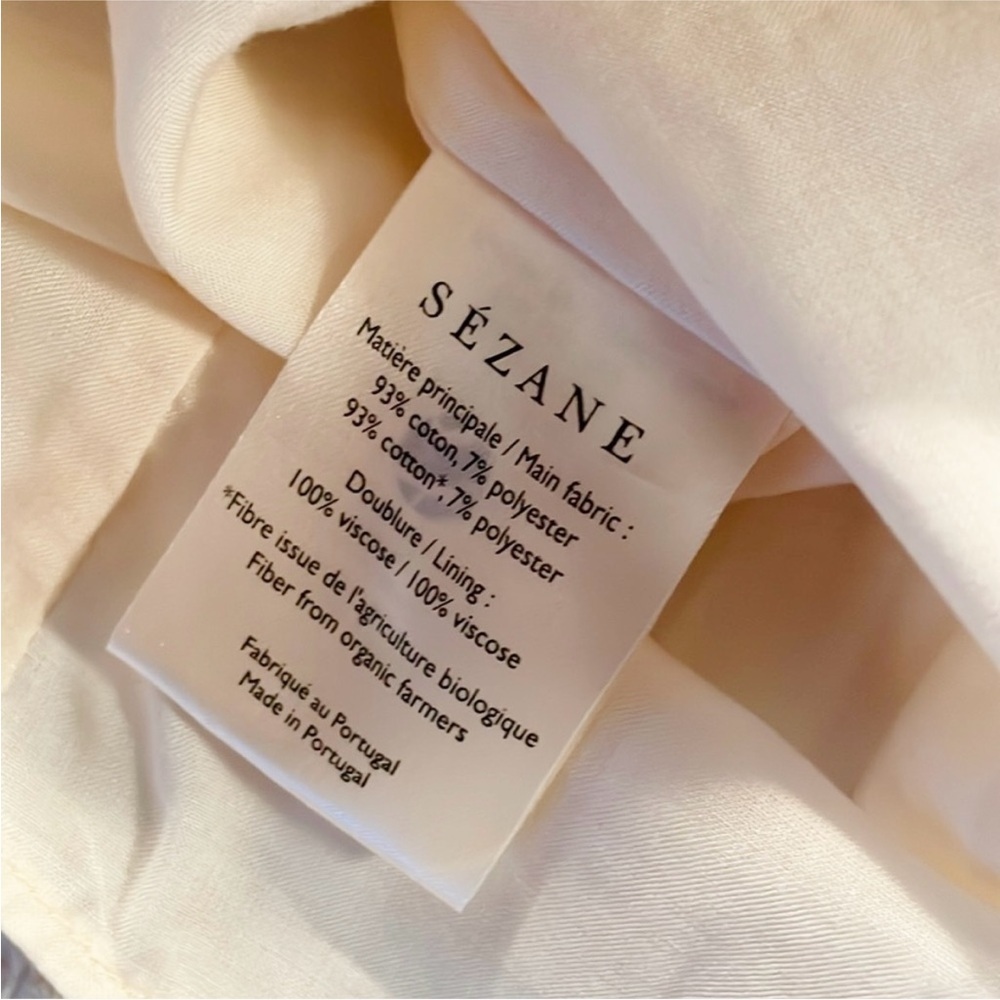 Sezane Cream Eyelet Tiered Mini Skirt - Picture 6 of 8
